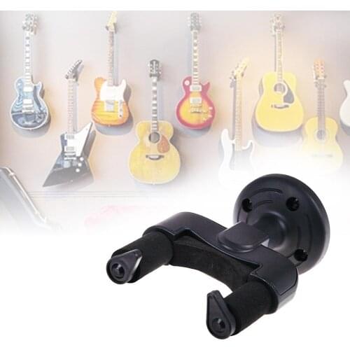 Guitar Frame Hanger Stand Wall Mount Hook ABS Holder Bracket for Ukulele Guitar Screws Instrumen Accessory Durable Easy Install