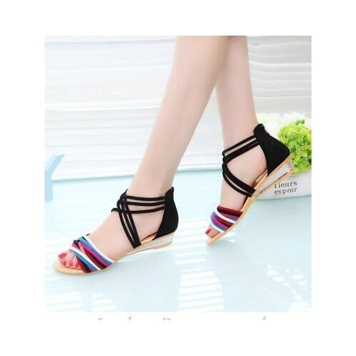 2021 Women New Gladiator Shoes Fashion Summer Beach Flat Casual Sandals Leisure Female Ladies Sandals size 35-40