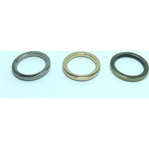 1 1/2 Inch (38mm) Metal Flat O Rings Silver