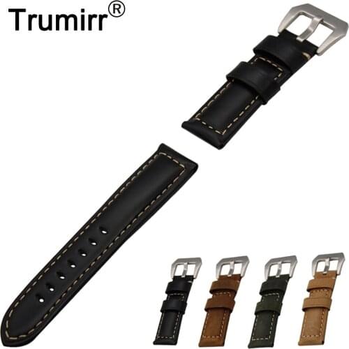 22mm Calf Genuine Leather Watch Band for Timex Weekender Expedition Men Women Tang Buckle Watchband Strap Wrist Belt Bracelet