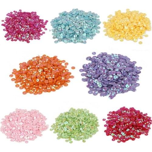 3mm-6mm Sequin Flat Round Loose Sequins Crafts Paillette Sewing Clothes Decoration DIY Accessory Lentejuelas Para Coser