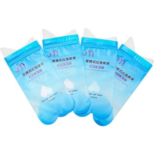 4Pcs Emergency Portable Car Urine Bag Toilet Pee Vomit Bags Mini Toilet Mobile Toilets Men Women Children Kids Using Outdoors
