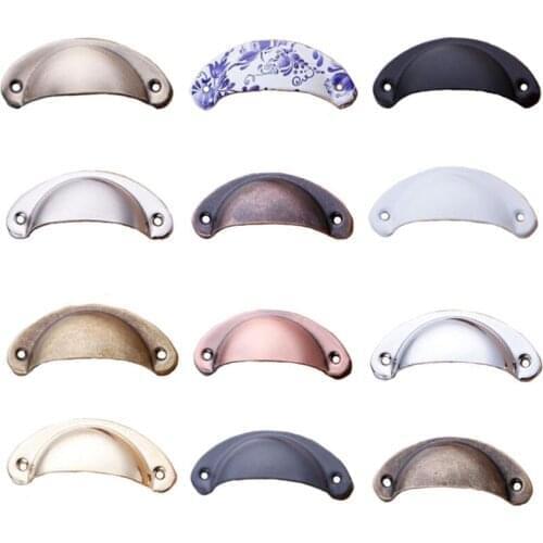 5/10Pcs Shell Pull Handle Cabinet Knob Handles Vintage Pull Handle for Cupboard Door Cabinet Drawer Furniture Handle