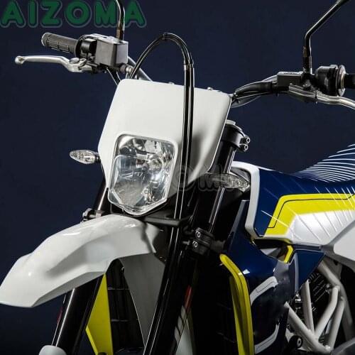 White Motocross MX Enduro Headlight For SMR EXC FE TX TE 125/150/250/300/350/450/501 701 Supermoto Headlamp 17-19