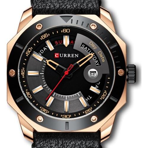 CURREN New Men Watches Top Luxury Brand Fashion Sport Waterproof Date and week Male Stainless Steel Wristwatch Relogio Masculino