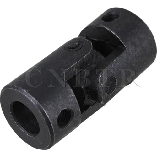 CNBTR Black Steel Steering Universal Joint Motor Coupling Shaft Coupler 24mm x 51mm