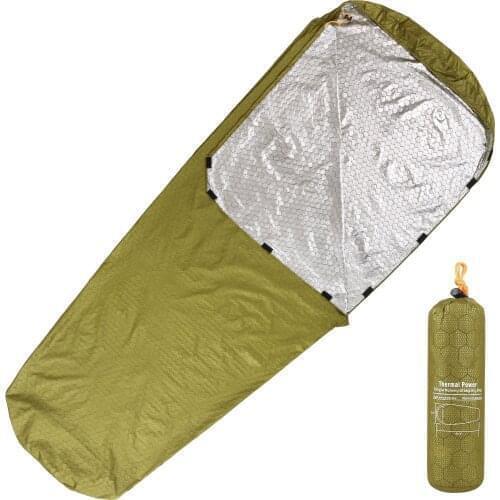 Emergency Sleeping Bag Lightweight Waterproof Thermal Emergency Blanket Survival Gear for Outdoor Adventure Camping Hiking