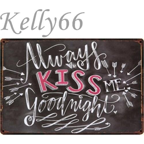 [ Kelly66 ] love dog Mom Quote Vintage Metal Sign Tin Poster Home Decor Bar Wall Art Painting 20*30 CM Size y-1284