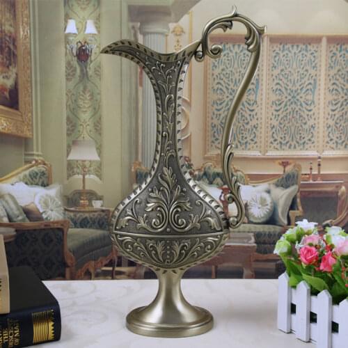 Europea bottle shap metal table vase Carriage Vase vase for flowers home decorative vase HP002