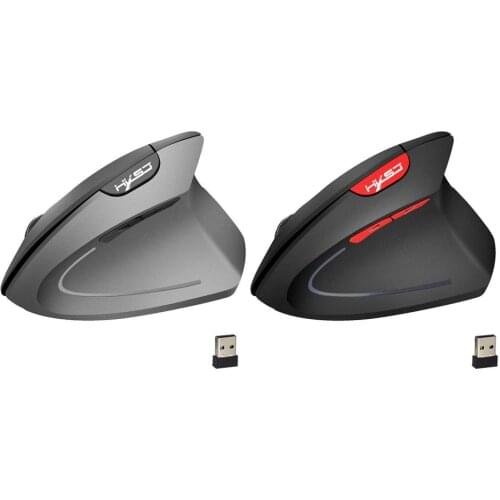 Wireless Mouse Ergonomic Optical 2.4G 800/1600/2400DPI Light Wrist Healing Vertical Mice with Mouse Pad Kit For PC