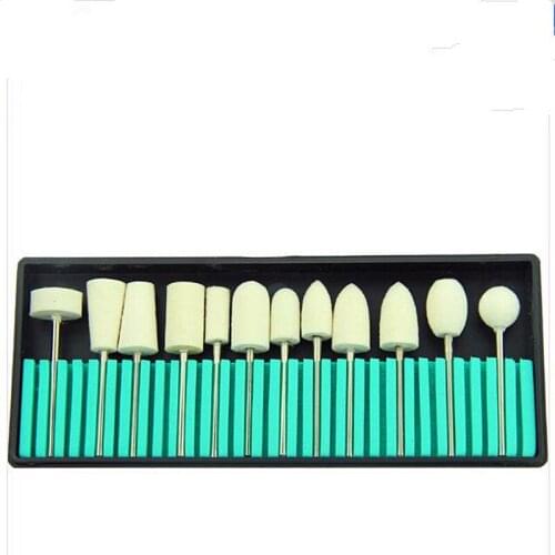 60 Pieces / lot (5 Boxes) Diameter 2.35 mm Popular Lab Tool HP Shank Felt Polishers Kit Universal Grind Remove Polish Mold