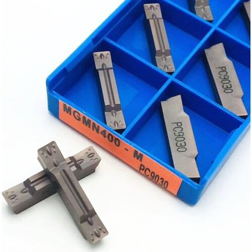 10pcs MGMN150 MGMN200 MGMN300 MGMN400 NC3020 NC3030 PC9030 slotting carbide blade cutting and Korloy slotting tool MGMN 300