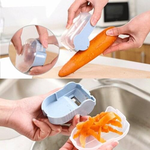 Peeling Knife With Barrel Vegetable Fruit Peeler Tools Stainless Steel Multifunctional Storage Type Practical Kitchen Cookware