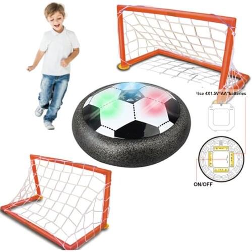 Gliding Multi-surface Hovering toy For Children Electric Colorful LED Hover Football Kids Indoor Floating Soccer Interactive Toy