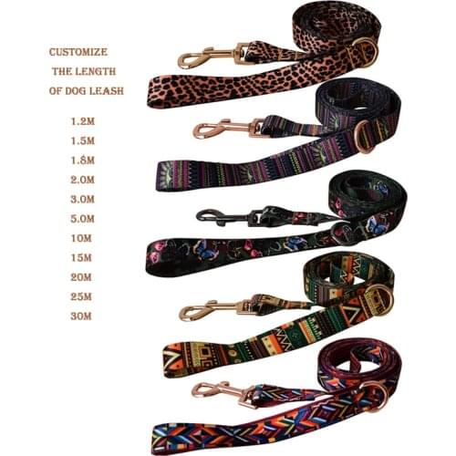 Butterfly camouflage Nylon Dog Collar and dog leash Personalized Dogs leash With ID Dog Collars Custom Engraved Pet Supplies