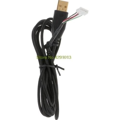Gold Plated Durable Nylon Braided Line USB Mouse Cable Replacement Wire for Imperator Gaming Mouse