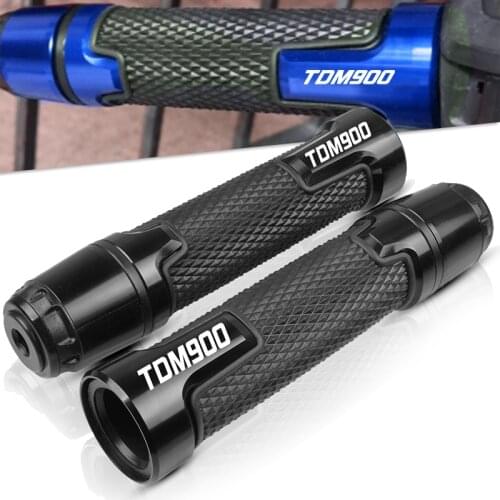 7/8" 22MM CNC Motorcycle handlebar grip ends handle bar Motorbike handlebar grips FOR Yamaha TDM900 2002 2003 2012 2013 2014