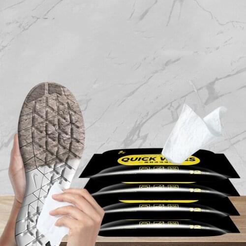 12/30pcs Disposable Shoes Clean Wipes Portable White Shoes Cleaning Care Wipes Sneakers Cleaning Quick Wet Wipes Travel carry