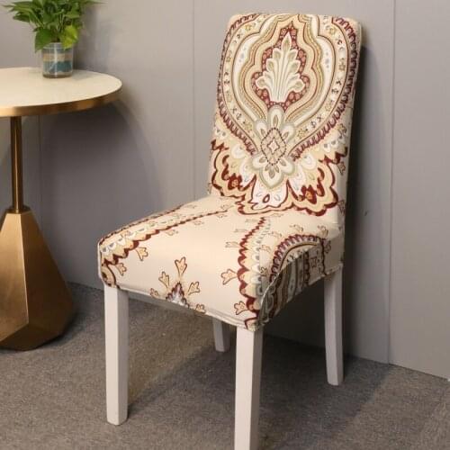 Removable Washable Short Dining Chair Protector Cover Seat Slipcover for Hotel Dining Room Ceremony Banquet Wedding Party Decor