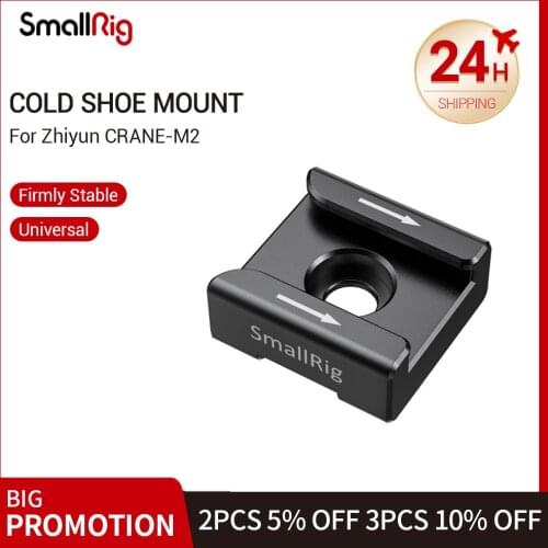 SmallRig Crane M2 Cold Shoe Mount Adapter for Zhiyun-Tech CRANE-M2 For Qucik Release Microphone Magic Arm Monitor Attach 2437