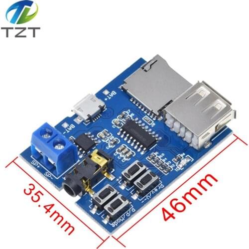 TZT TF card U disk MP3 Format decoder board module amplifier decoding audio Player