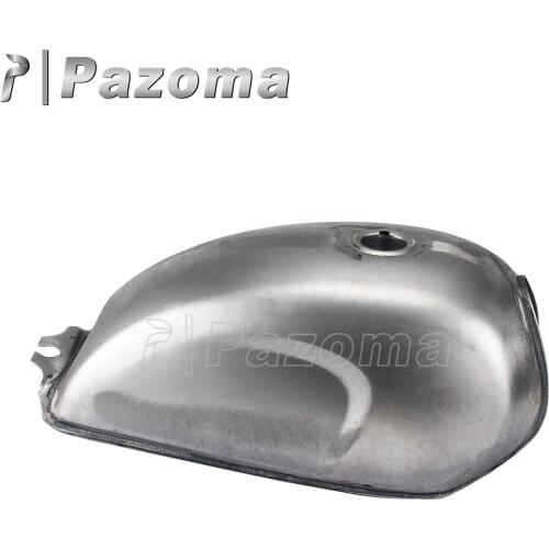 1Pc Universal Motorcycle Fuel Gas Tank Bare Steel Matal Petrol Oil Box Cafe Racer Scrambler for CFMOTO Mandrill