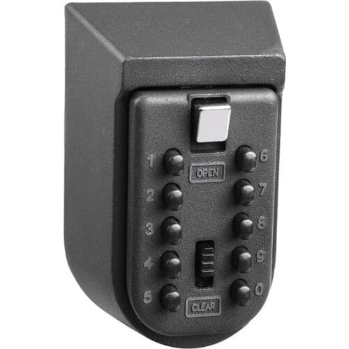 Durable Key Safe Box Aluminium Alloy Wall Mounted Home Safety Password Security Lock Storage Boxes With Code