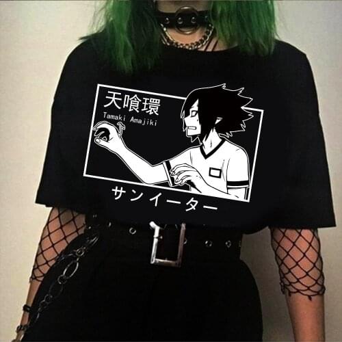 My Hero Academia Tamaki Amajiki Funny Harajuku Summer Short-sleeve Male T-shirt