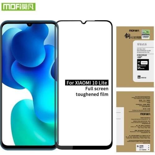 Tempered glass MOFi Film For Xiaomi Mi 10 Lite glass screen protector full cover For Xiaomi Mi 10 Lite phone Protective film