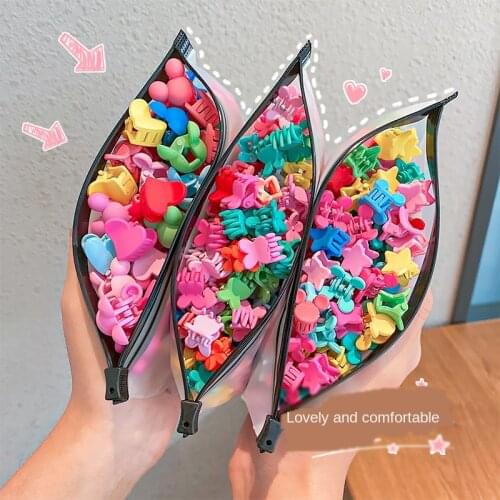 50PCS/Set Girls Cute Colorful Flower Star Mickey Small Hair Claws Kids Sweet Hairpins Hair Clips Fashion Hair Accessories