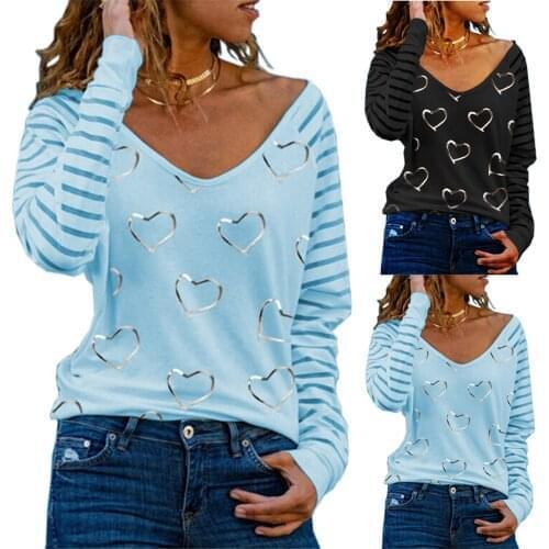 WomenS Pullover Autumn New All-Match High-Quality Round Neck Loose Casual Love Printing Long-Sleeved Fashion толстовка женска