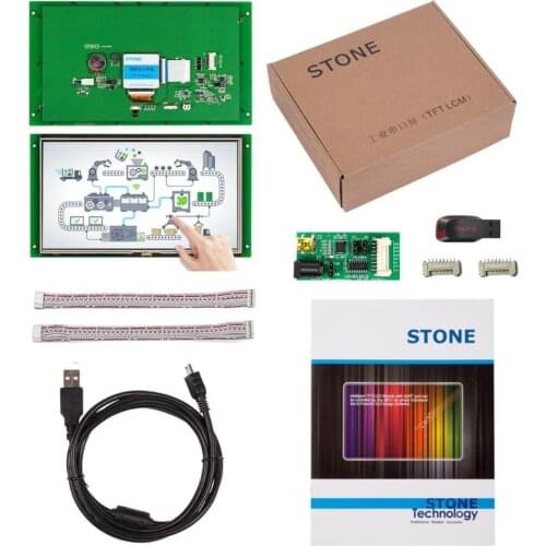 10.1" 1024*600 TFT LCD Display With CPU And Driver Can Be Controlled By Any MCU