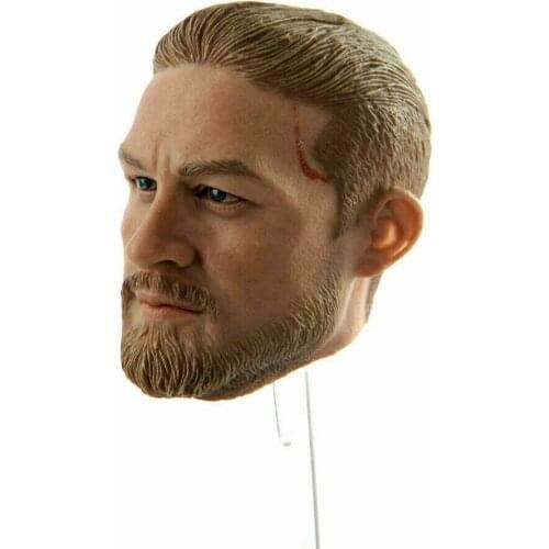 1/6 Head Carving Charlie Hunnam Head Sculpt PVC Sons of Anarchy F 12" Figure Body