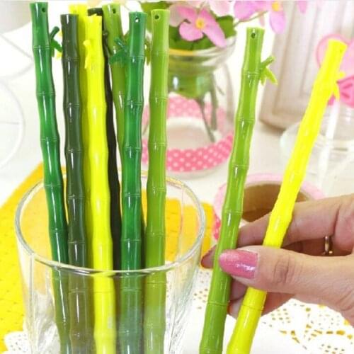 1 pcs Bamboo Shaped Ball Point Pen Korea Lovely Style Creative Stationery Ballpoint Pen