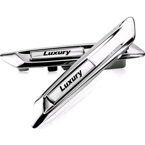 2pcs For BMW F11 5 Series 518d 520i 528i 530i 535i 530d Side Fender Luxury Logo Emblem Decor Sticker Metal Car Styling