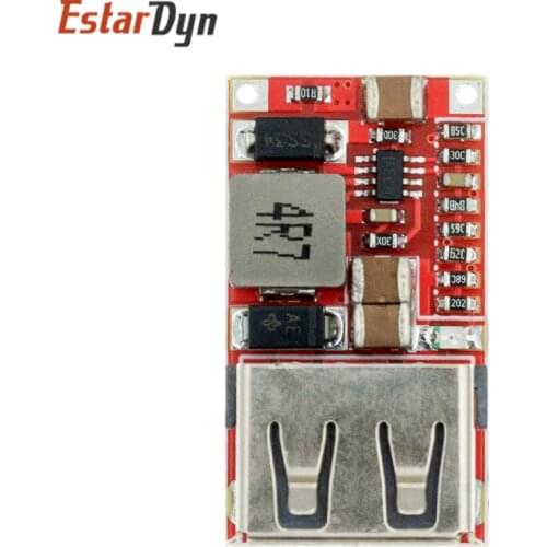 6-24V 24V 12V to 5V USB Step Down Module DC-DC Converter Phone Charger Car Power Supply Module Efficiency 97.5% Buck Module