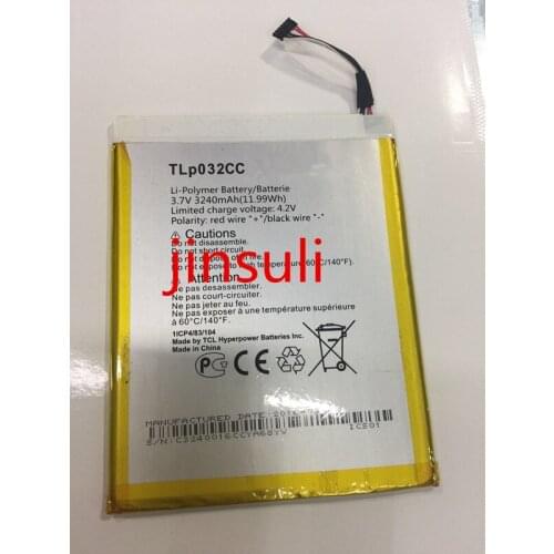 Jinsuli 3240mAh TLp032CC Battery For Alcatel One Touch Pixi 8 8.0 3G 9005X OT-9005X Mobile Phone Batterie Batterij Bateria