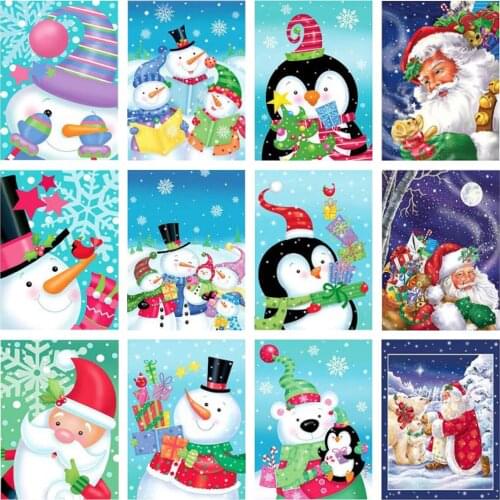 Diamond Painting 5d Diy Christmas Animal Full Diamond Mosaic Santa Claus Snowman Home Decoration Personalized Gift