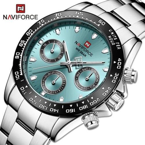 NAVIFORCE Business Brand Luxury Whatches For men Military Sport Warterproof Man watch Casual Date Male Clock Relogio Masculino