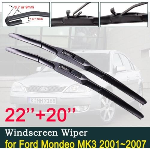 For Ford Mondeo MK3 2001~2007 2004 2005 2006 Front Windscreen Windshield Wipers Car Wiper Blade Car Accessories