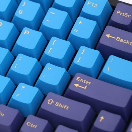 Dual-color 123 Keys Double Shot PBT Keycaps Set OEM Profile for Game-player Mechanical Gaming Keyboard Cherry MX Drop shipping