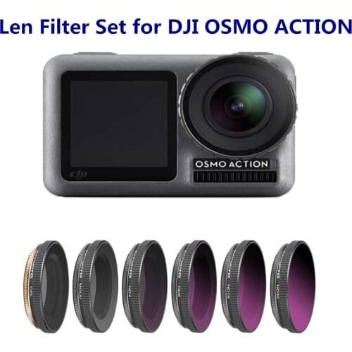 OSMO ACTION Camera Adjustable Lens Filter UV CPL ND4/8/16/32 ND/PL Filters Diving Filter for DJI Osmo Action Camera Accessories