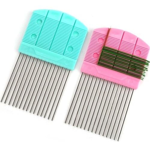 Quilling Paper Derivation Tools Paper Cutting Tool Green/Pink Craft Tools 80*142MM Cartoon Style 1Pcs DIY Handmade Weave Comb