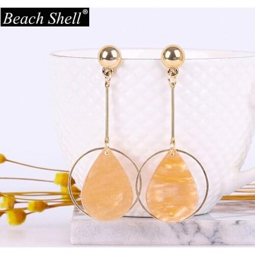 Water Drops New Acrylic Earrings Bohemian Style Popular Acetic Acid Material Declaration Wholesale Jewelry acrylic earrings 2021