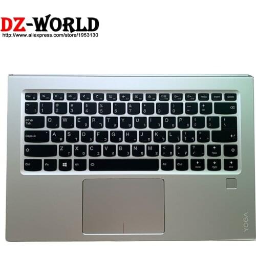 Palmrest Upper Case Hebrew Israel Backlit Keyboard Touchpad FPR for Lenovo Ideapad Yoga 910-13IKB Laptop C Cover 5CB0M35018