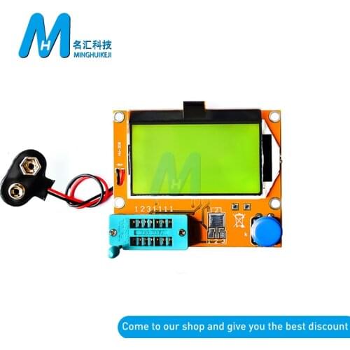 LCR-T4 ESR Meter Transistor Tester Diode Resistor Triode Capacitance SCR Inductance Automatic Shutdown LCD Display ATMEGA328P-AU
