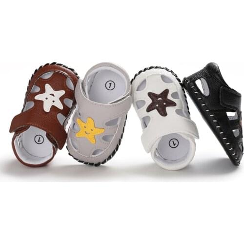 Summer 0-1 years old male baby rubber bottom foot baby toddler shoes