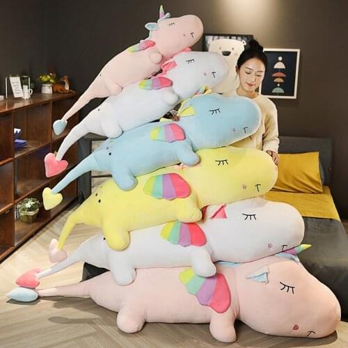 Hot New High Quality Large Unicorn Toys Soft Stuffed Animal & Plush Toys Horse Doll Kids Doll for Children Girl Gift Cheap Toy