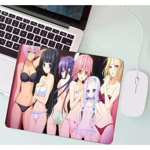 Anime sexy cute mouse pad game mouse pad lock side game console pad computer desk pad mouse keyboard game 22X18CM pad customizat