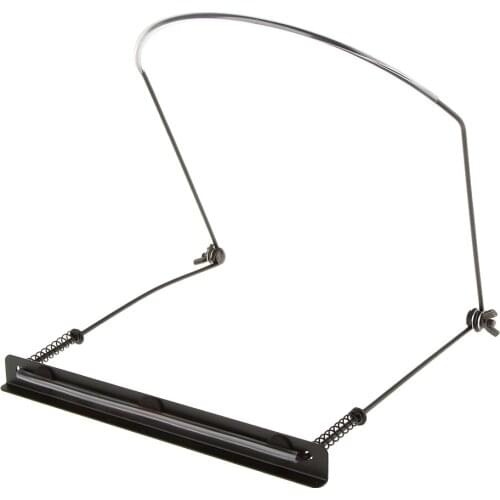 8.6in Adjustable Suitable 24 Hole Harmonica Neck Rack Mount Holder Stand Harmonica Accessory Best Xmas Gift Black